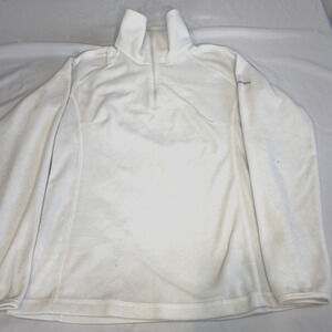 Columbia Womens Fleece Pullover White Small Outdoor Lightweight